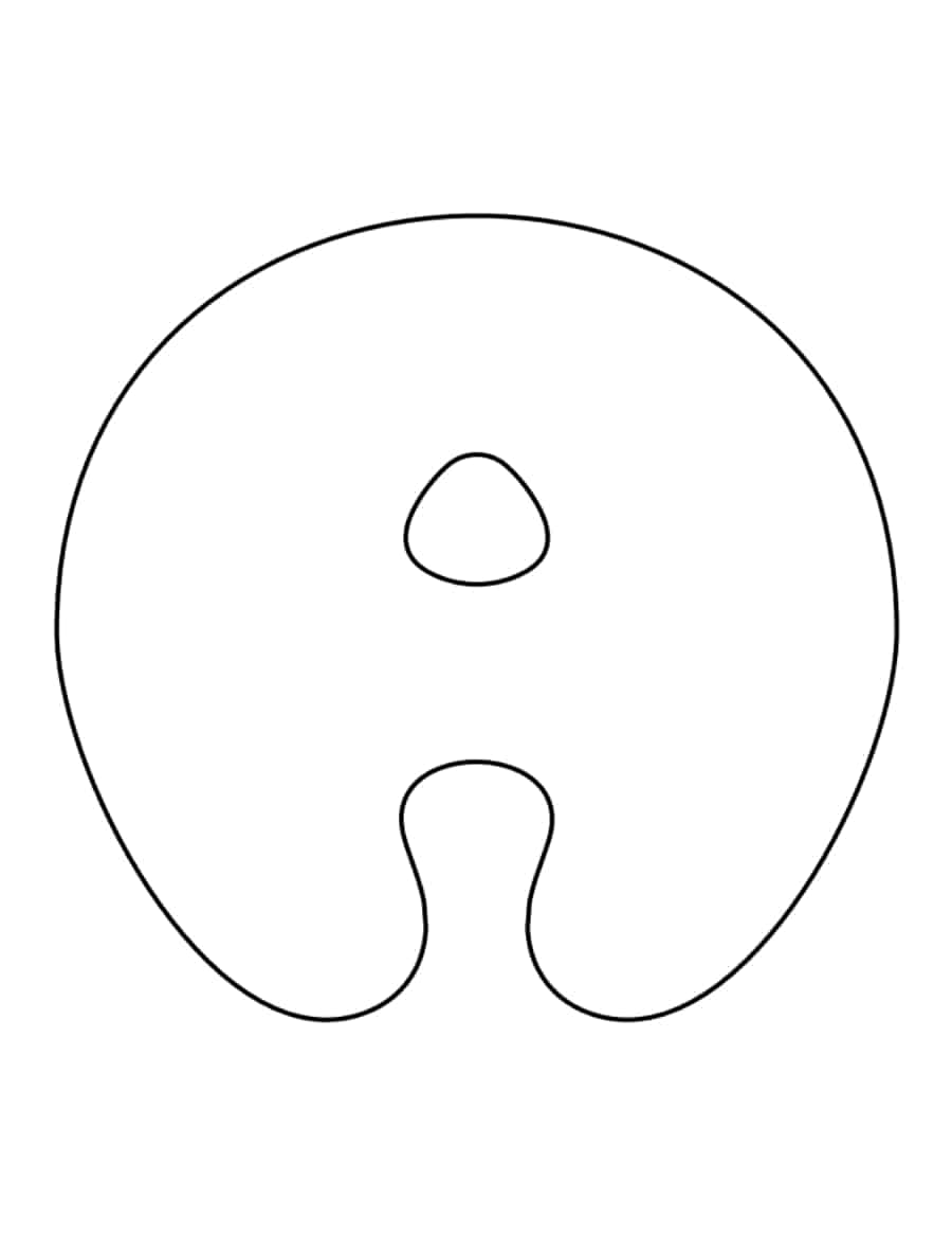 Bubble Letter A Tracing Worksheets Pdf Free Vectors
